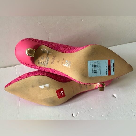 JEWEL BOOTIE COACH WOMEN'S SIZE 5.5 B KNIT UPPER PINK RUBBER OUTSOLE PULLON, - Picture 15 of 15